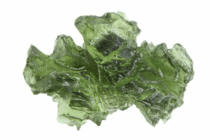 Green Moldavite Tektite ( g) - Besednice, Czech Republic #359248